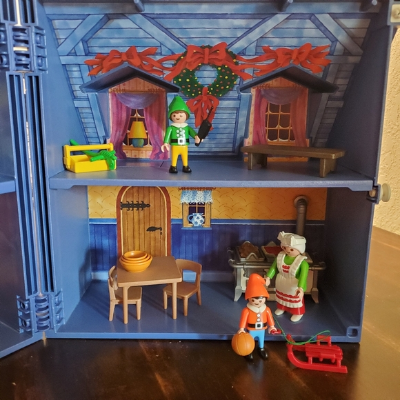 Vintage Playmobil Christmas House Toy Set 5755